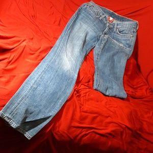 Lucky Brand Classic Rider bootcut distressed